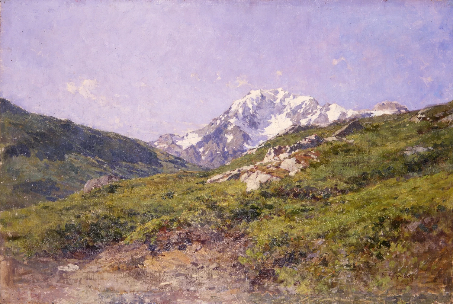 Paesaggio alpino del monte Fletschhorn - Museo del Paesaggio, Verbania